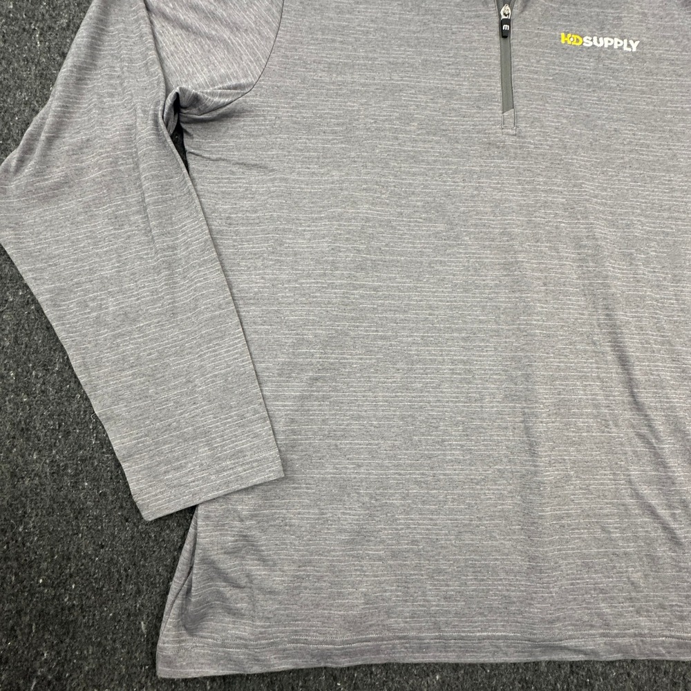 Travis Mathew Crestview 1/4 Zip Men XXL Grey Heather Performance HD Supply Logo - Picture 8 of 10